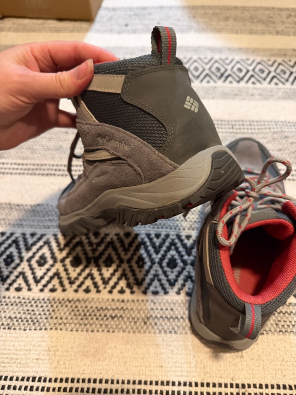 Columbia Gray Hiking Boots with Pink Interior - Picture 14 of 16